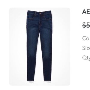 American Eagle Outfitters Navy Skinny Jeans